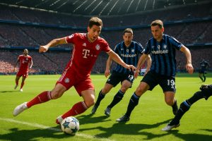 sigue la emoción de la champions league mientras bayern múnich enfrenta a atalanta en un crucial partido para avanzar a los cuartos de final.
