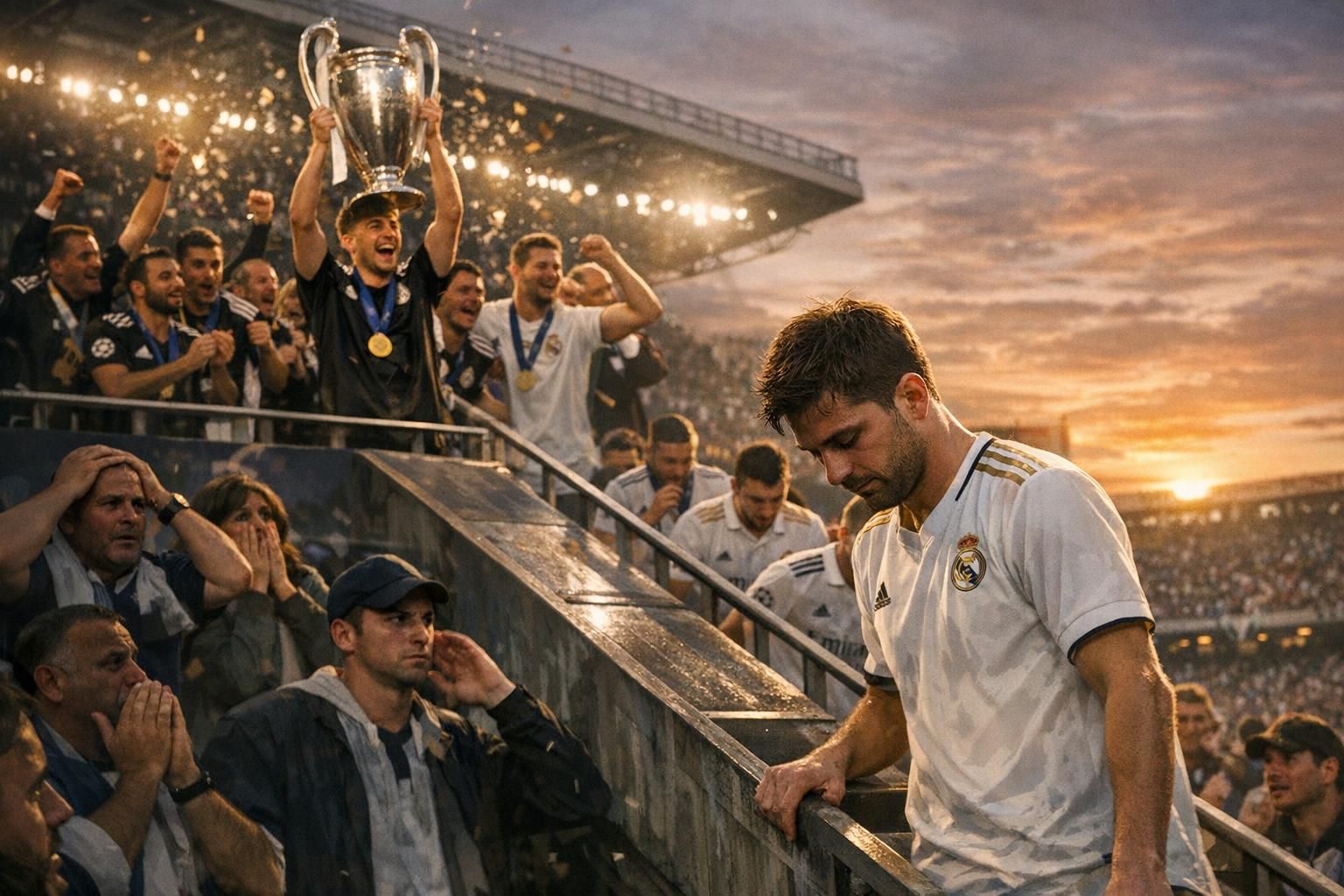 madrid cae tras el triplete de valverde en la champions y vuelve a enfocarse en laliga para recuperar su posición.