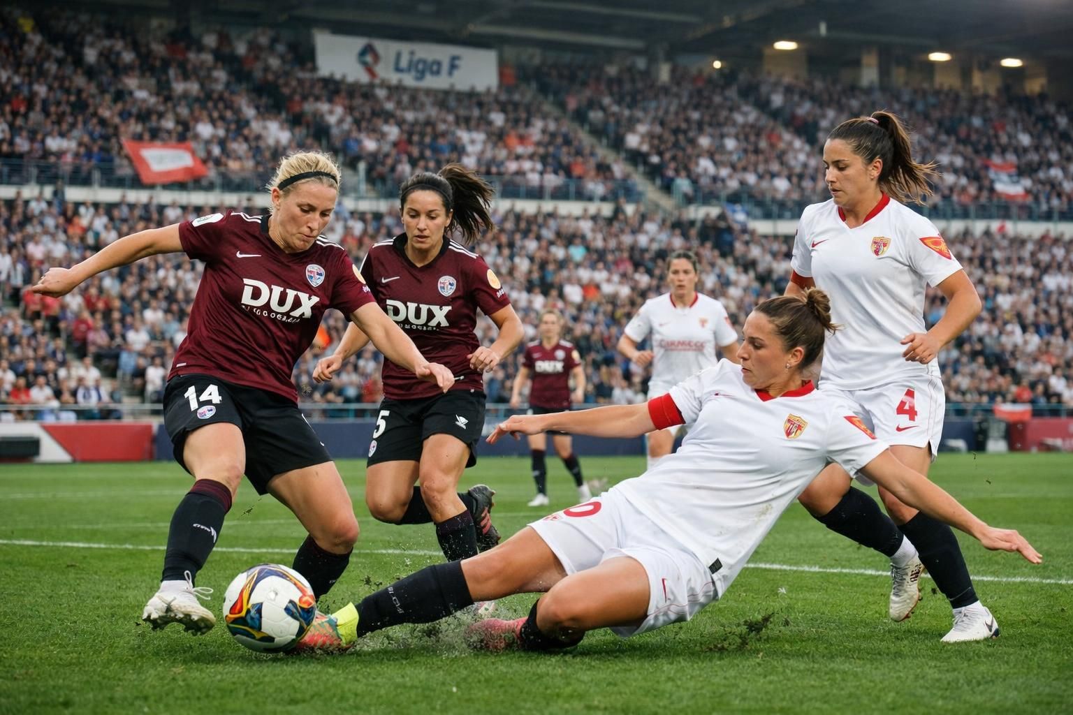 resumen completo de la jornada 25 de la liga f: dux logroño avanza hacia la salvación mientras el barcelona lucha por mantener su posición en la tabla.