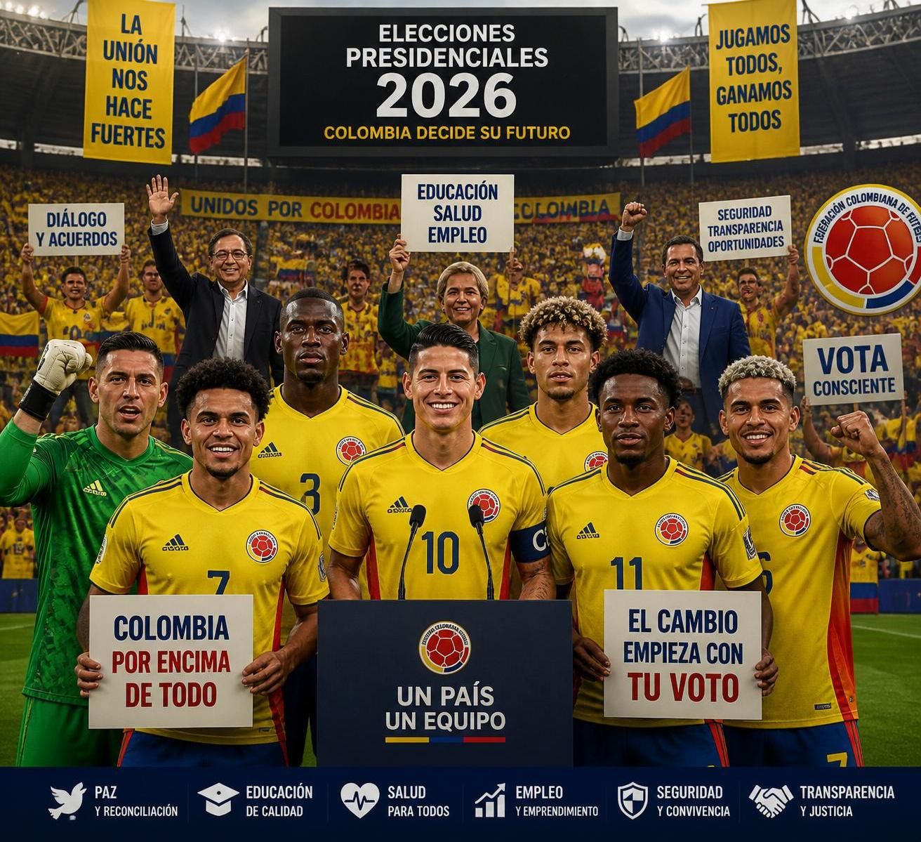 descubre cómo la selección colombiana de fútbol se transformó en una figura clave e inesperada durante la campaña presidencial, influenciando opiniones y movilizando a la sociedad.