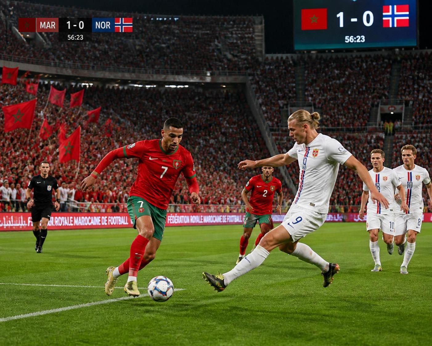 sigue en vivo el partido marruecos vs noruega y vive el inicio impecable de los leones del atlas. mantente al tanto de todas las jugadas y emociones en directo.